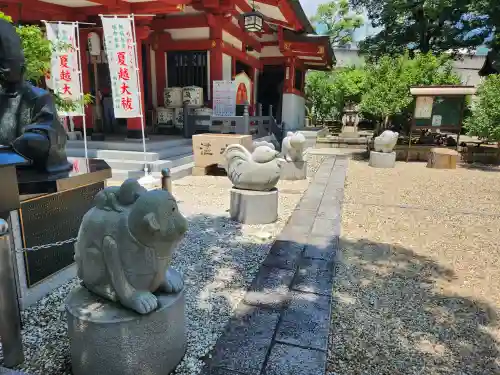 綱敷天満神社の像