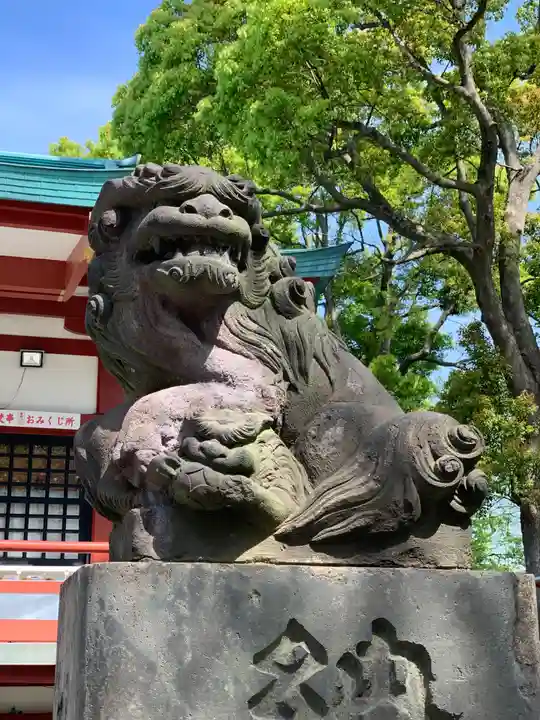 多摩川浅間神社の狛犬