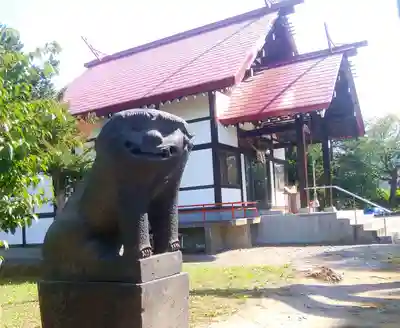 江部乙神社の狛犬
