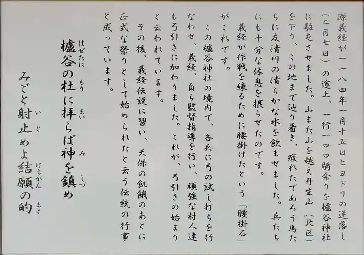 櫨谷神社の歴史