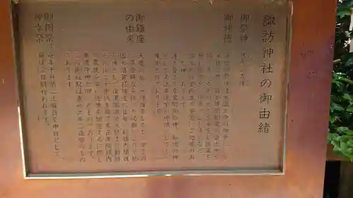 諏訪神社の歴史