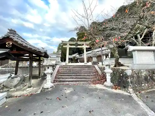 箕曲神社の鳥居