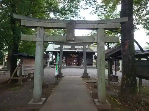 入間野神社の鳥居