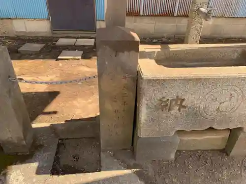 神社（名称不明）の手水舎