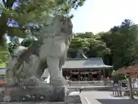 石見国一宮 物部神社の狛犬