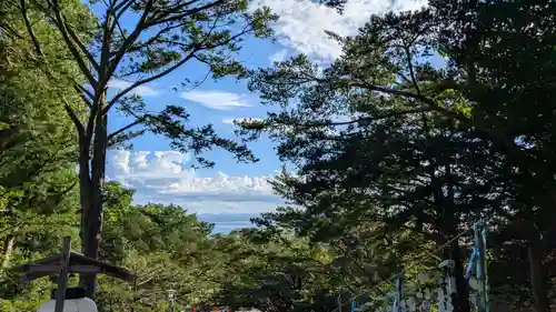 虻田神社の景色