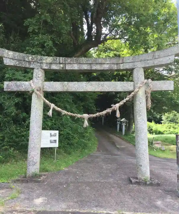 倭白山比咩神社の鳥居