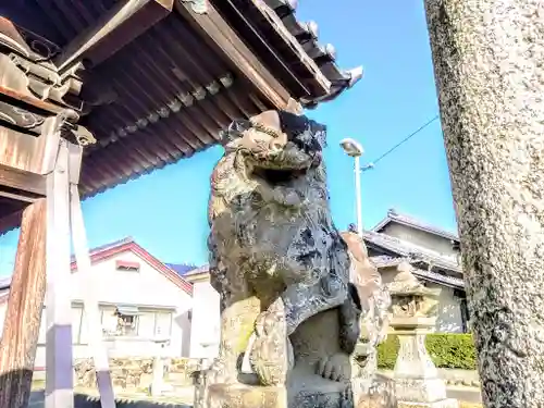 神明社（七反野神明社）の狛犬