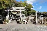 上地八幡宮の鳥居