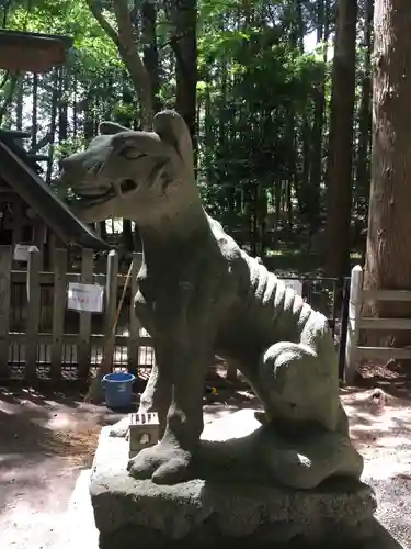 宝登山神社奥宮の狛犬