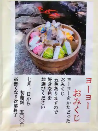 熊野神社のおみくじ