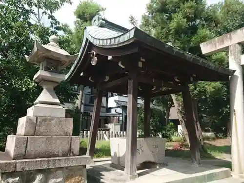 稲荷社（上条）の手水舎