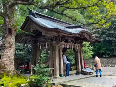 彌彦神社の手水舎