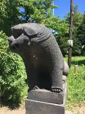 江部乙神社の狛犬