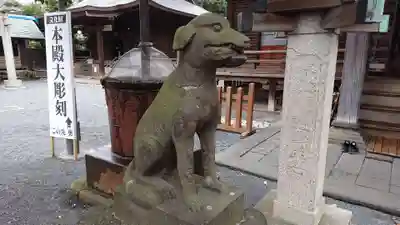 嶺御嶽神社の狛犬