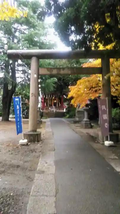 青山熊野神社の鳥居