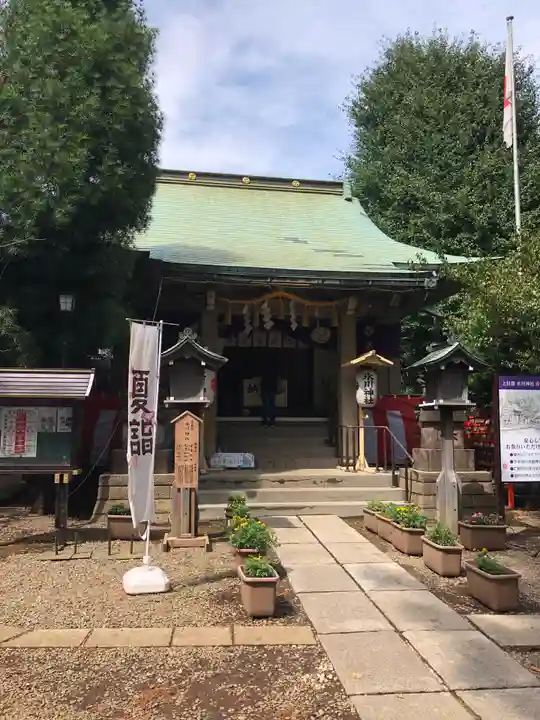 上目黒氷川神社の本殿・本堂