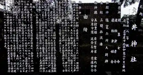 大井神社（如意）の歴史