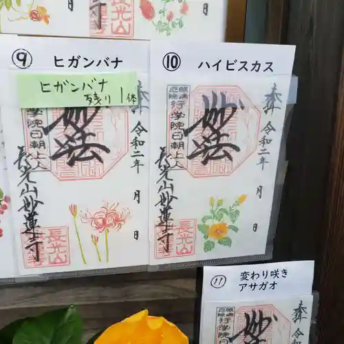 妙蓮寺の御朱印