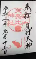 矢奈比賣神社(見付天神)の御朱印