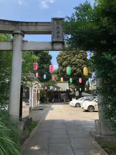 天沼熊野神社の鳥居