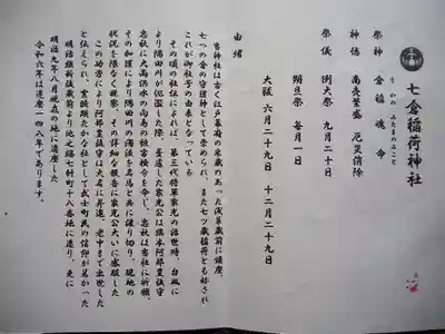 七倉稲荷神社(東京都)