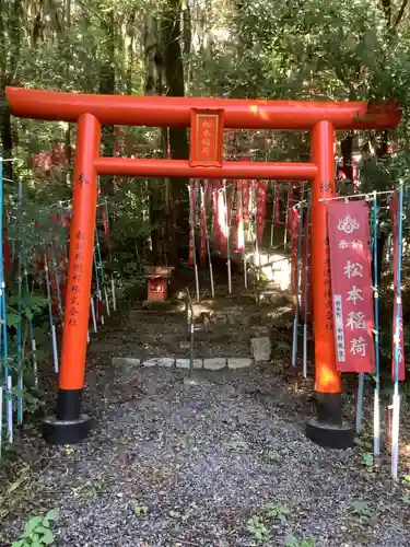 松本稲荷の鳥居