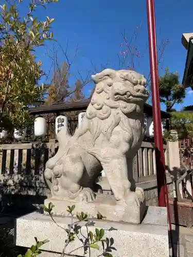 阿部野神社の狛犬