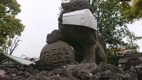 お三の宮日枝神社の狛犬