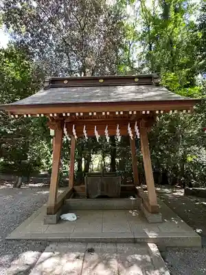 谷保天満宮の手水舎