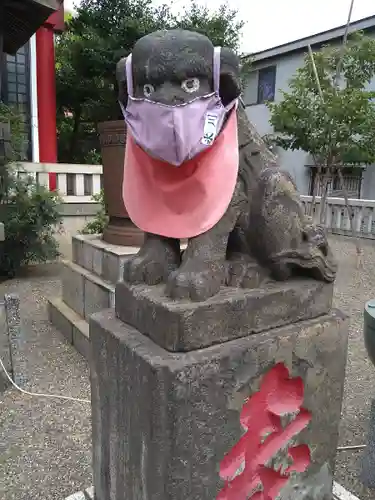 元郷氷川神社の狛犬