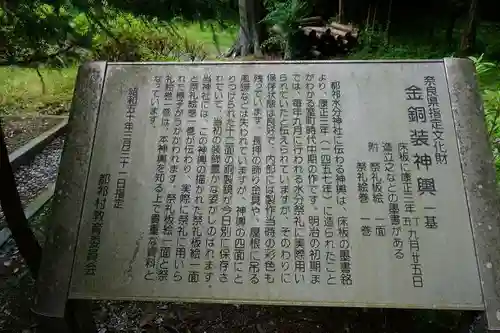 都祁水分神社の歴史