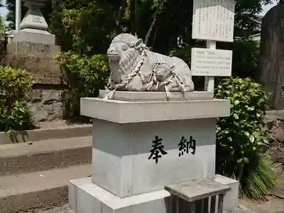 羊神社の狛犬