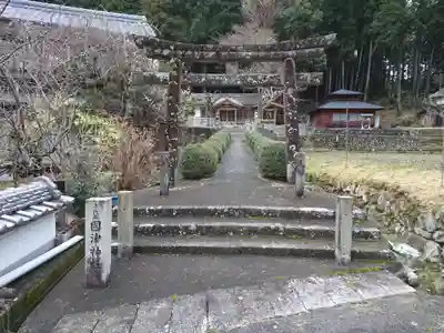 上長瀬國津神社の鳥居