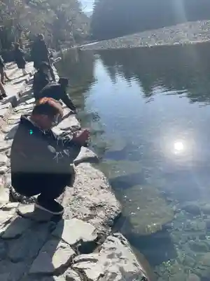 伊勢神宮内宮　五十鈴川御手洗場