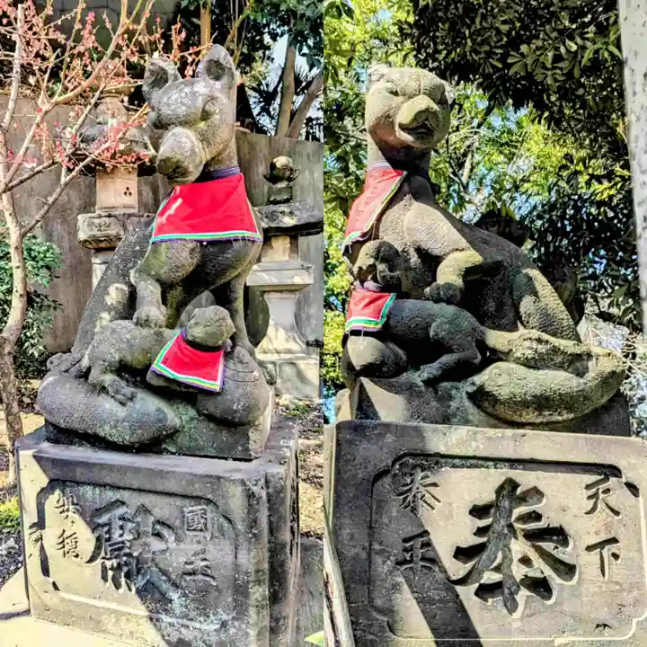 王子稲荷神社の狛犬