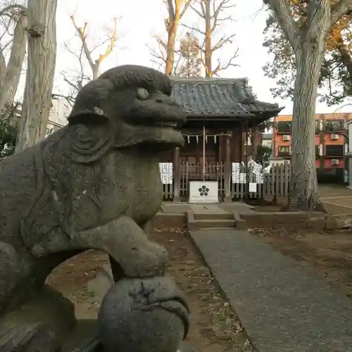 打越天神北野神社の狛犬