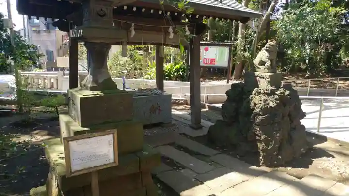 経堂天祖神社の手水舎