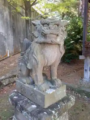 温泉神社の狛犬