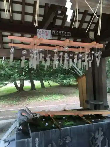 帯廣神社の手水