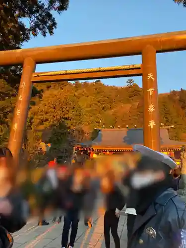 大山阿夫利神社の鳥居