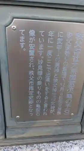 秩父神社大祭御旅所の歴史