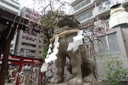 生國魂神社御旅所の狛犬