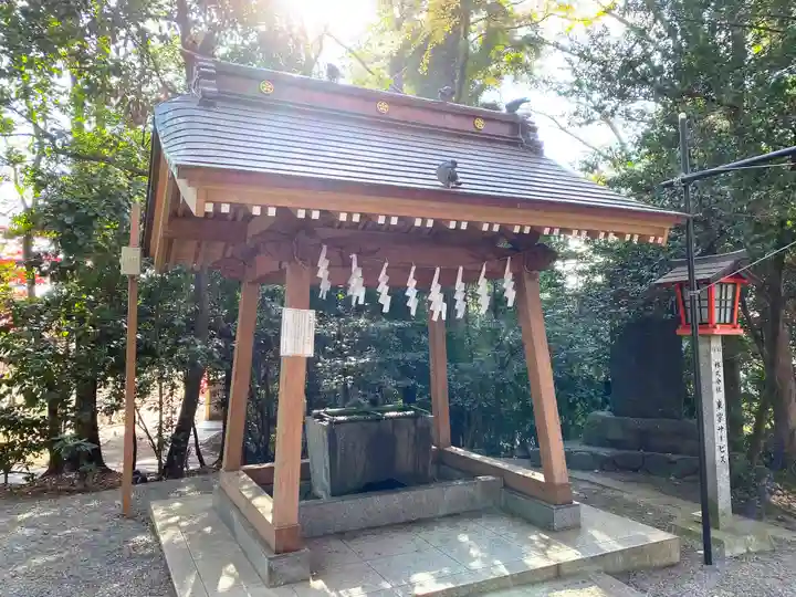 谷保天満宮の手水舎