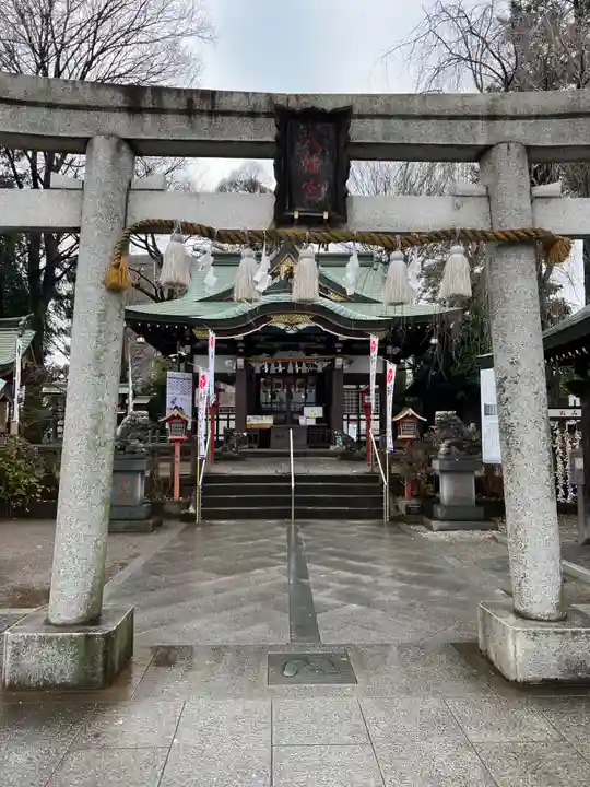 川越八幡宮の鳥居