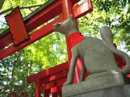 河邊七種神社の狛犬