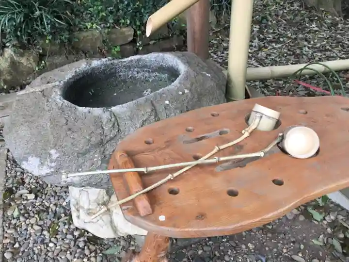 長幡部神社の手水舎