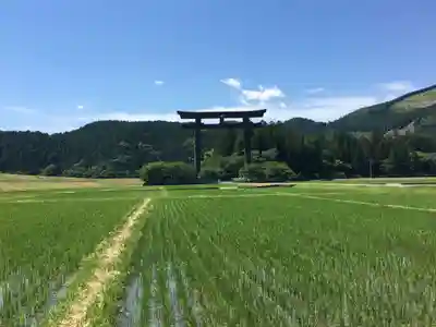 大斎原(熊野本宮大社旧社地)の鳥居