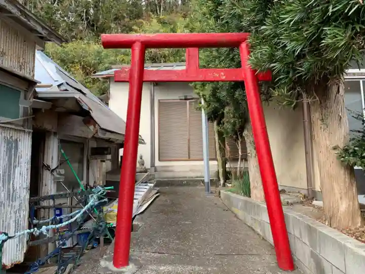 神社(名称不明)の鳥居