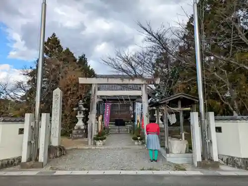 高角神田天白神社の鳥居